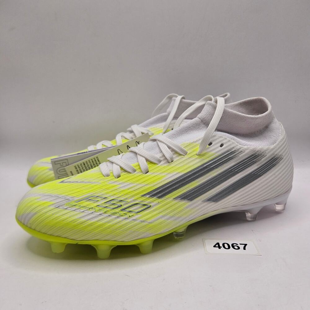 ADIDAS WOMEN'S 7 F50 SPARKFUSION LEAGUE SOCCER CLEATS FG AG WHITE NWOB JP8350